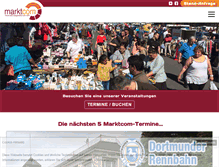 Tablet Screenshot of marktcom-veranstaltungen.de